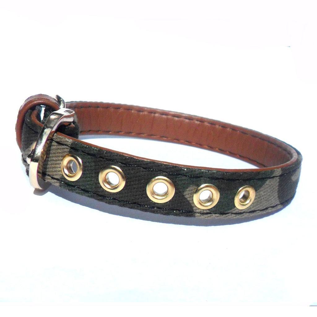 Brown Vegan Leather Collar